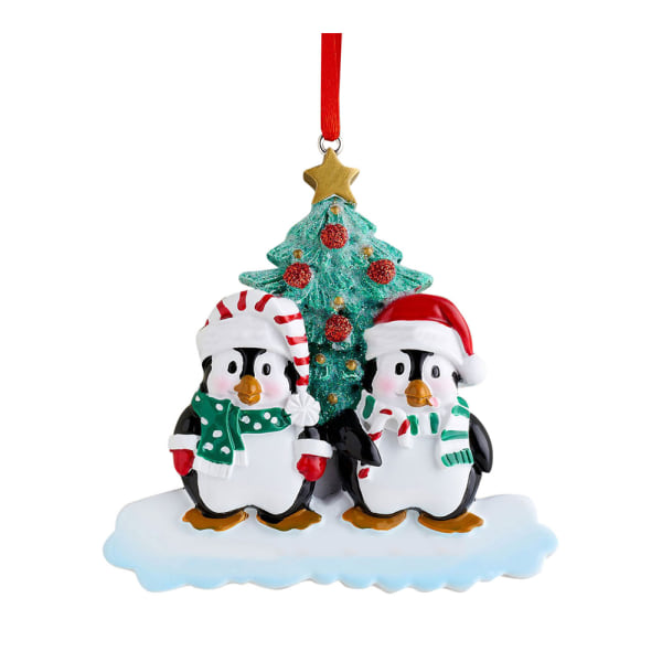 Joulun Xmas Tree Penguin riippuva koriste-koriste - varastossa 2 penguins