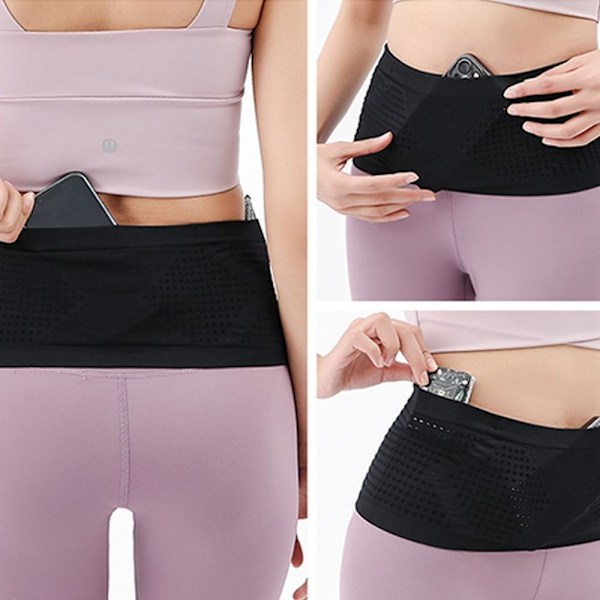 Dold midjeväska Slim Thin Waist Pack GRÅ - spot försäljning grey M