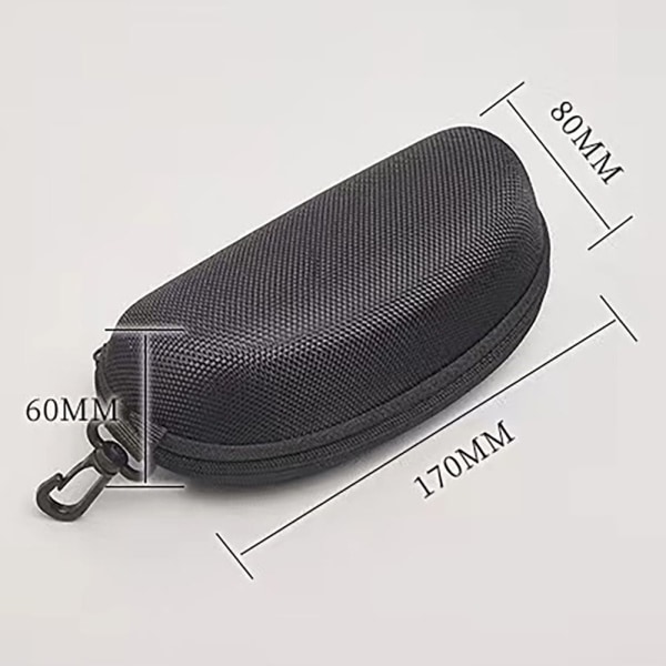 Dragkedja Solglasögon Hard Case Glasögon Solglasögon Protector - on stock BLACK