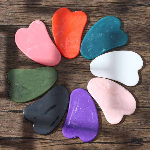 Guasha Board Rose Quartz ROSA - high quality pink