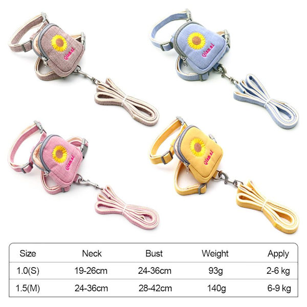 Koiran itsereppu Pet reppu KELTAINEN - varastossa yellow M