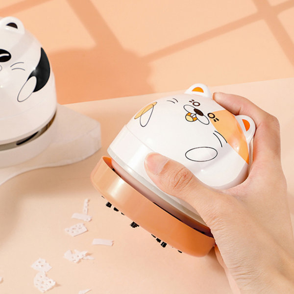 Bärbar Cat Mini Dammsugare Office Home Desktop Sopmaskin - spot sales Panda