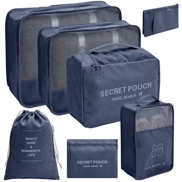 Kompressibla förpackningskuber Vattentät förvaringsväska GRÅ - high quality grey