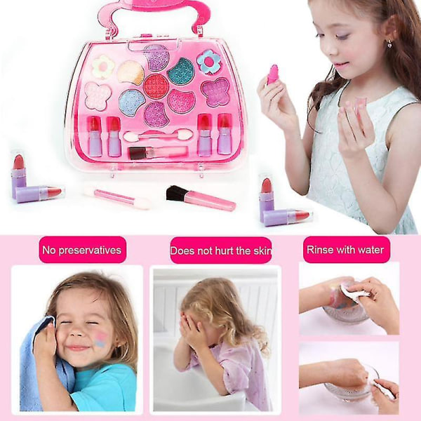 Skönhet Barn Kosmetika Sminkverktyg Set Skönhetssminklåda Baby - high quality