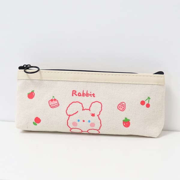Kawaii Pennfodral Case Bear Canvas School Pennlåda - high quality 04