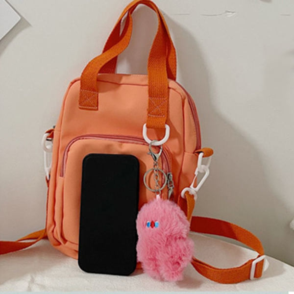 20cm Nukkelaukku Läpinäkyvä ikkuna PINK MANDÄX - spot-myynti pink corduroy-corduroy