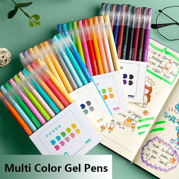 10 kpl Highlighter Pen Set Hand Account Värikynämerkit - korkealaatuisia