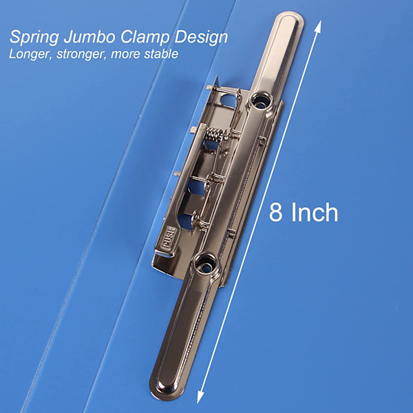 Plast Punchless Pärm, Single Clip-fil med Jumbo Clamp - on stock