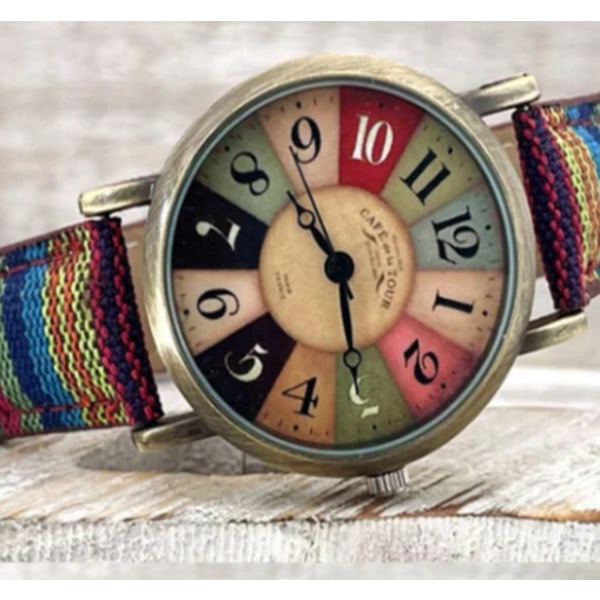 Boho Rainbow Watch mekanisk kvarts smycken presenter damer - high quality Blue
