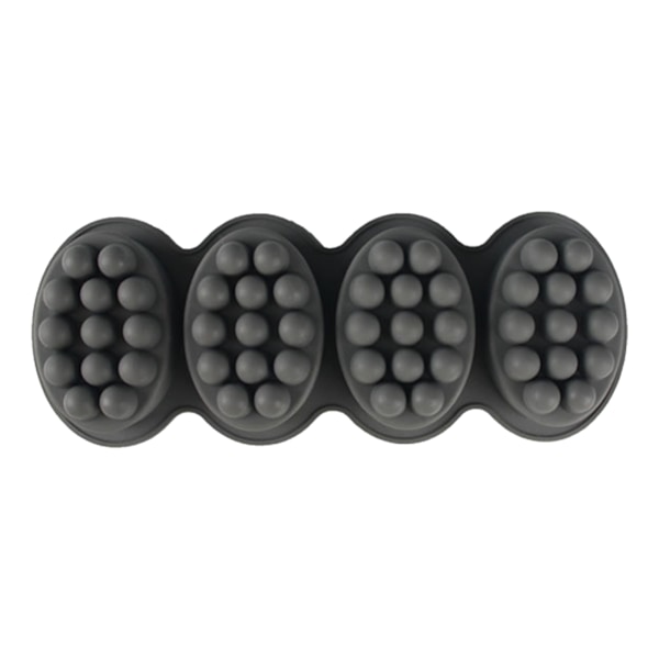 4st massage silikontvålformar för gör-det-själv massagetvål - on stock grey