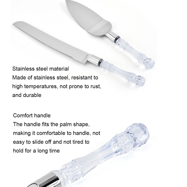 2st Cake Server Divider Spatel Set Bröd - stock