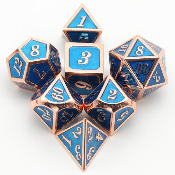 7st DND Metal Dice Set Game Dice - on stock