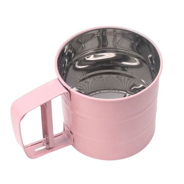 Mesh Mjöl Sil Cup Pulver Sil ROSA - high quality pink