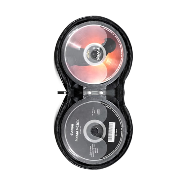 Liten CD för case Förvaring Plånbok DVD skivavdelare Mapphållare Runt Läder 20 Kapacitet Bil CD-hållare Comfy Leather - high quality Gray