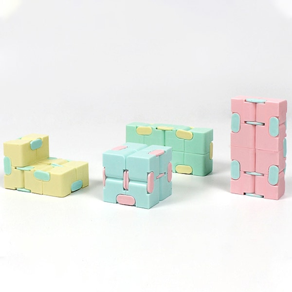 Fidget Cube Toy Sensor Finger Rubik Cube Sensory Toy Kid Game - spot-myynti Yellow