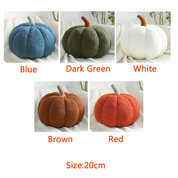 Halloween Pumpkin Pehmo mukava tyyny - Hirsi white