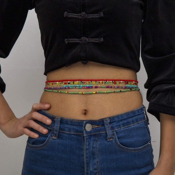 Waist Beads Slimming Stretch XL Strap and Charm - spot-ale