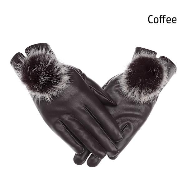 Vinterhandskar Damhandskar Pekskärmsvantar KAFFE - spot försäljning