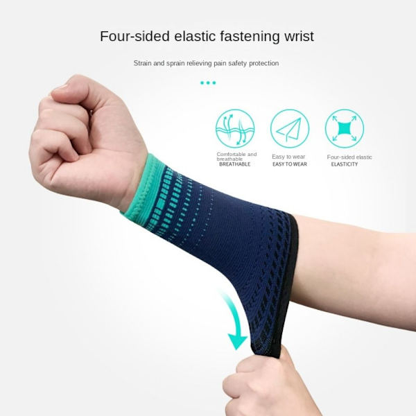 1 Par handledsomslag Armband BLÅ - high quality blue