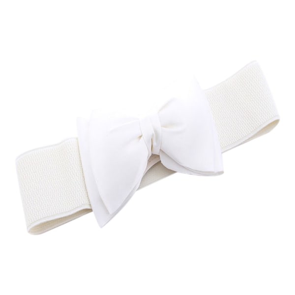 Leveä joustava vyö Bowknot sifonkivyötärö BEIGE - korkea laatu beige