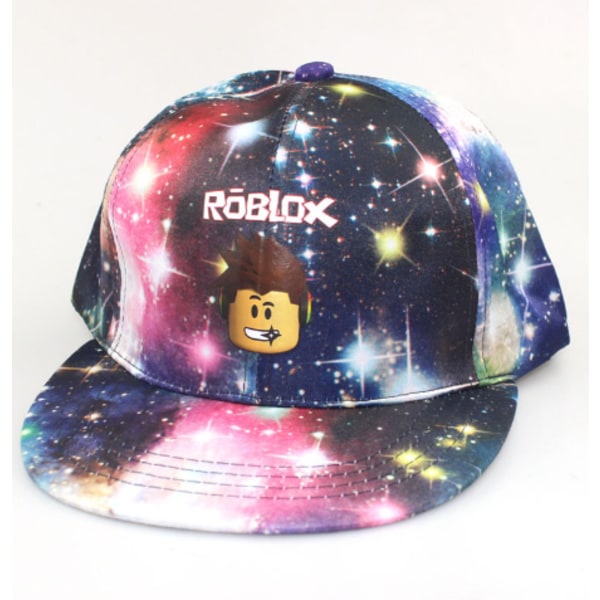 Barn söt tecknad Roblox Hat Game Starry Flat Rim cap - spot sales Black blue