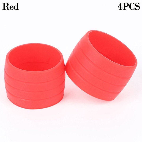 4st Cykelplugg Gummi Cykelgrepp RÖD - stock Red