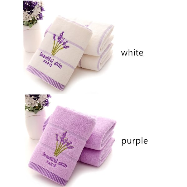 Handduksbroderade handdukar VIT - on stock white