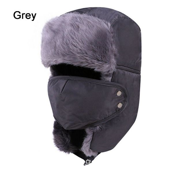 Bomber Hats Thick Warm Cap GREY - spot-myynti