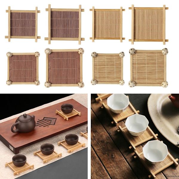 3st Cup Mat Bambu Underlägg - high quality B1