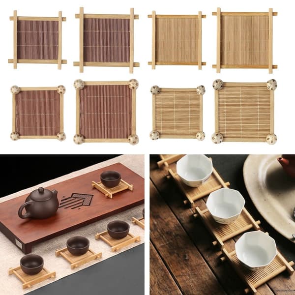 3st Cup Mat Bambu Underlägg - spot försäljning C1