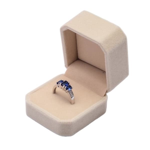 Korvakorut Ring Box Korut Vitriinin PUNAINEN - varastossa red