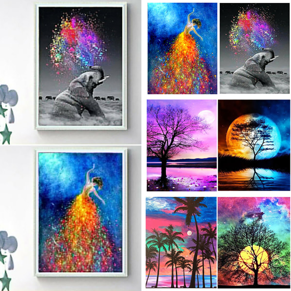 5D DIY Diamond painting Korsstygnssatser Broderi Heminredning - stock C 30*40cm