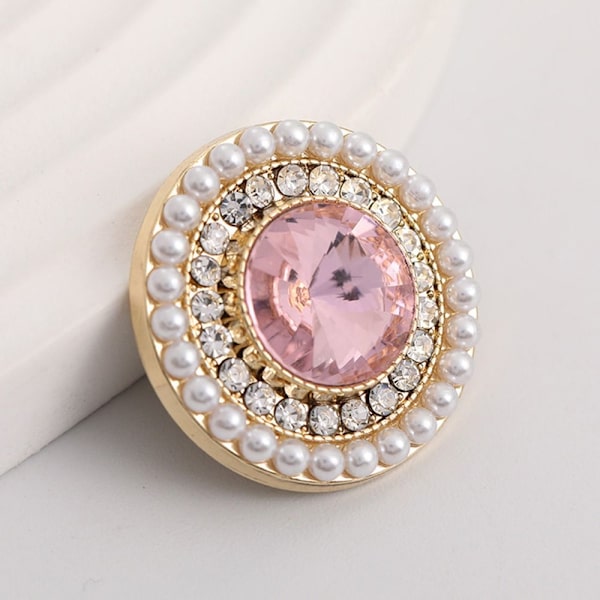 5st Pearl Clothing Knappar Skjorta Knappar ROSA 25MM5ST 5ST - spot sales pink 25MM5pcs-5pcs