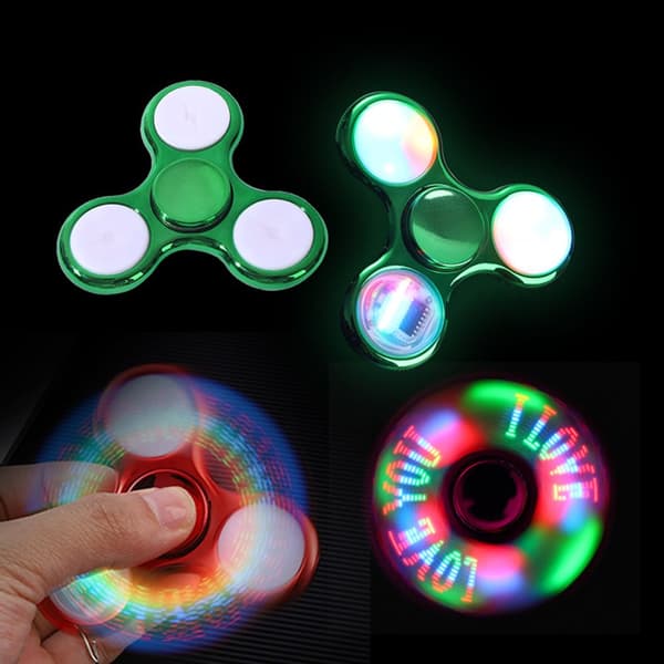 Fidget Hand Spinner LED Luminous Gyro BLUE - korkea laatu blue