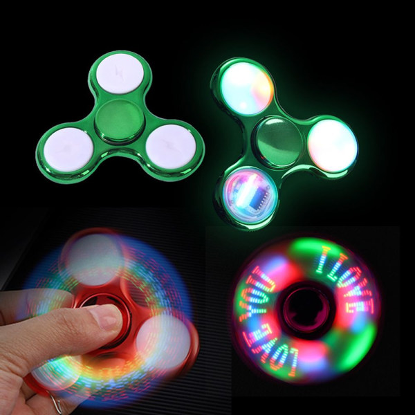 Fidget Hand Spinner LED Luminous Gyro GREEN - varastossa green