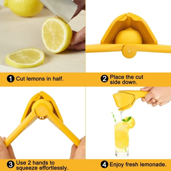 2st Manuell Citronpress Citrus Juicer Handhållen Fruktpress - spot försäljning