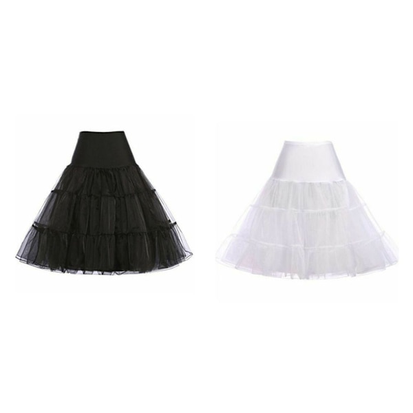 Tutu Skirt Crystal Gauze Alushame häämekot MUSTA - varastossa black