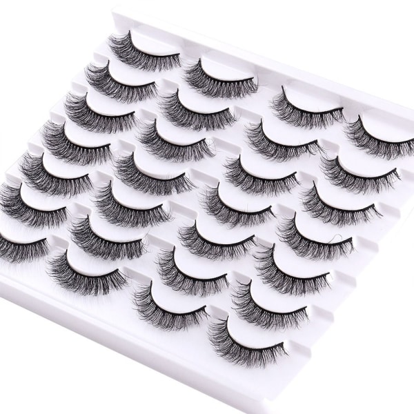 14 paria tekoripsiä Faux Mink Lashes - spot ale