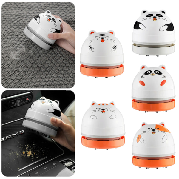 Bärbar Cat Mini Dammsugare Office Home Desktop Sopmaskin - spot försäljning Raccoon