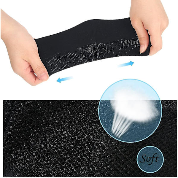 Soft Gel hälstrumpa Andas strumpor med öppen tå 4 par (svarta) - spot sales