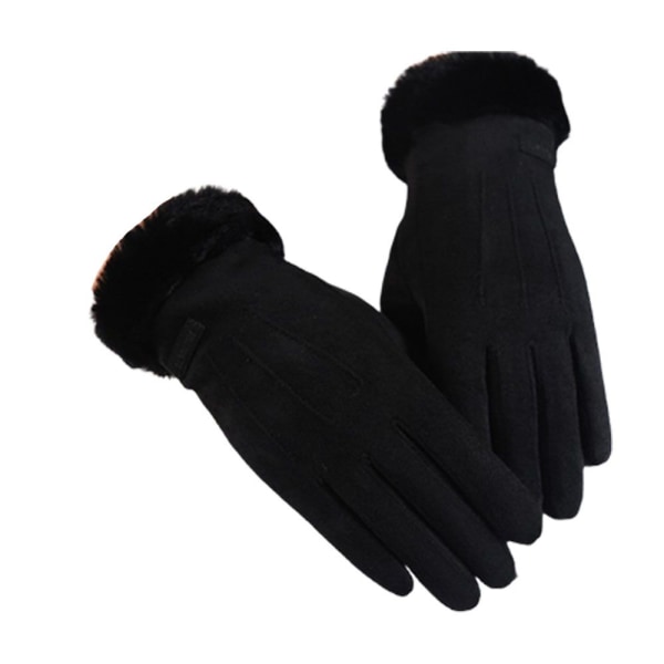 handskar Pälshandskar SVART - high quality