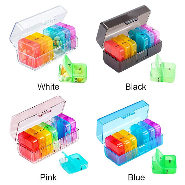 Pill Box Medicin Förvaringsbox VIT - high quality White