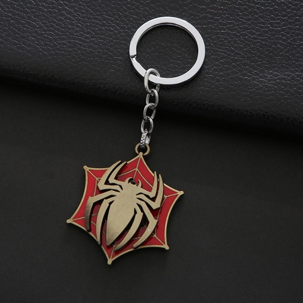 Spider-Man Zinklegering Roterbar Nyckelring Skolväska Ryggsäck Orn - high quality C