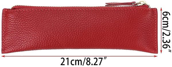Läder Pennfodral Case Pappersväska - stock