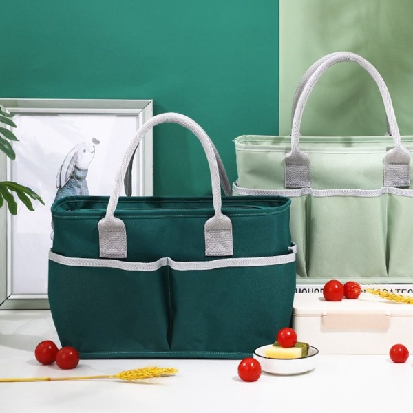 Eristetty lämpöpussi Cooler Bag Lounaskassi TUMMAVIHREÄ - spot-myynti dark green