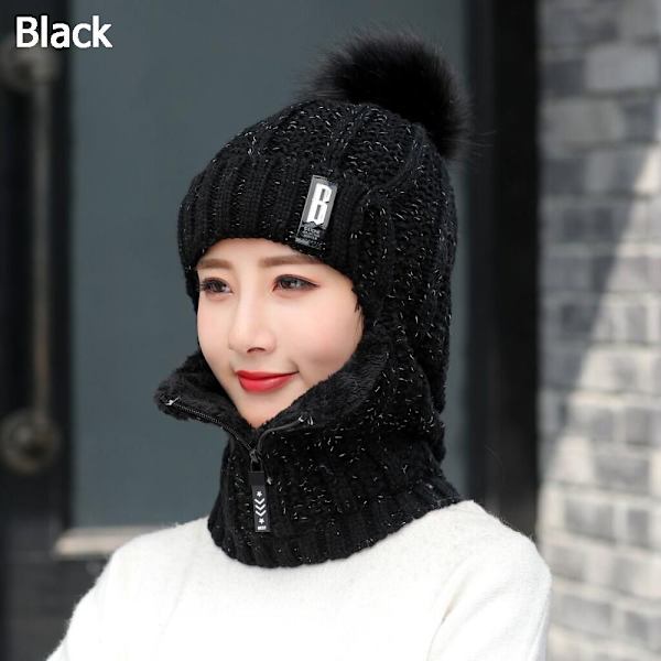 Mössor Hatt Scarf Set SVART - stock