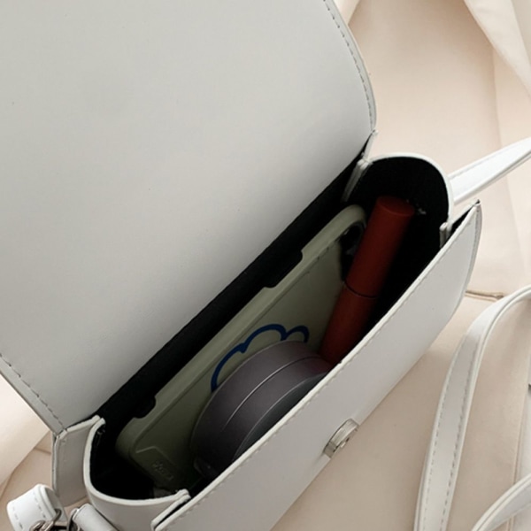 Trendig Sadel Axelväska Dam PU Läder Crossbody Bag KHAKI - spot sales khaki