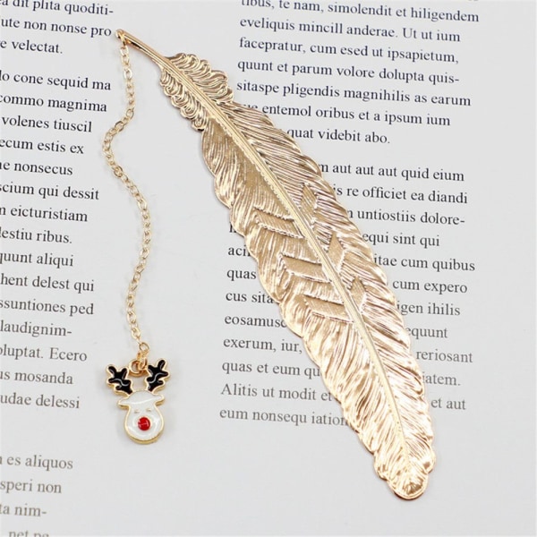 Feather Bookmark Metal Bookmark - on varastossa