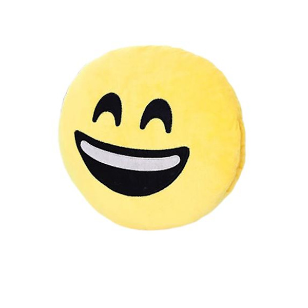 Emoji kudde mjuk plysch uttryckssymbol rund kudde fylld leksak för barn julklapp - spot försäljning