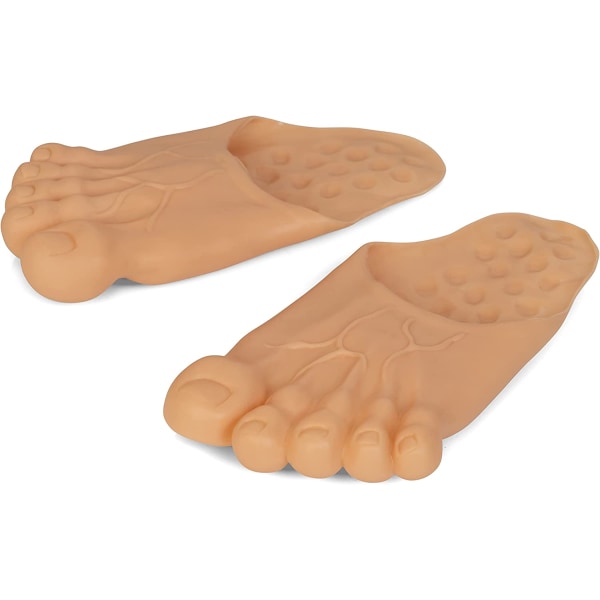 Funny Feet Tofflor-Jumbo Big Foot Realistiska kostymtillbehör - on stock